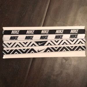 4 NEVER USED Nike Headbands